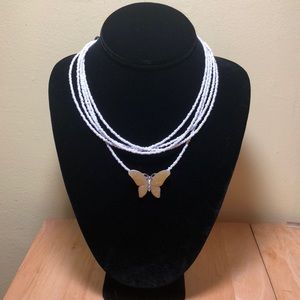 Beaded Butterfly Necklace